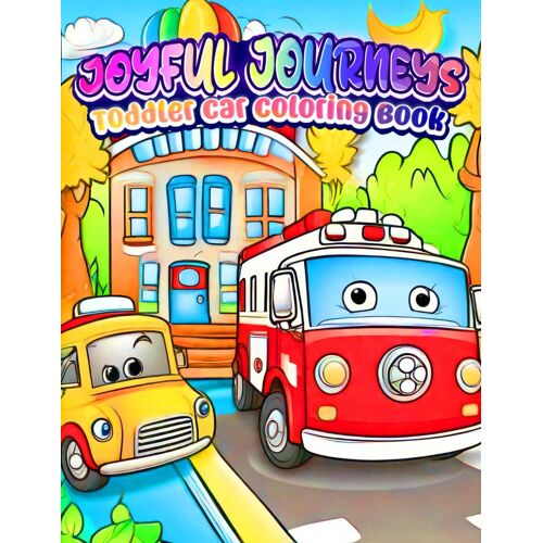 Joyful Journeys: Toddler Car Coloring Book | Coloring Pages For Kids, Adults, Boys: Giggles On The Go: Cute Car Coloring Pages