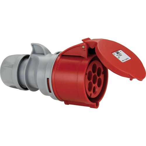 Connecteur femelle CEE 16 A 7 pôles PCE 217-6v 400 V rouge, gris 1 pc(s)