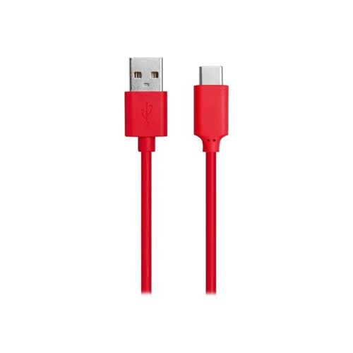 BIGBEN Connected WOW - Câble USB - USB (M) pour USB-C (M) - 3 A - 1 m - rouge
