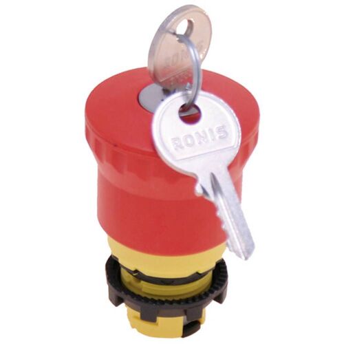 Arrêt d'urgence jaune, rouge décrochage par clef Pizzato Elettrica E21PEBZ4531 1 pc(s)