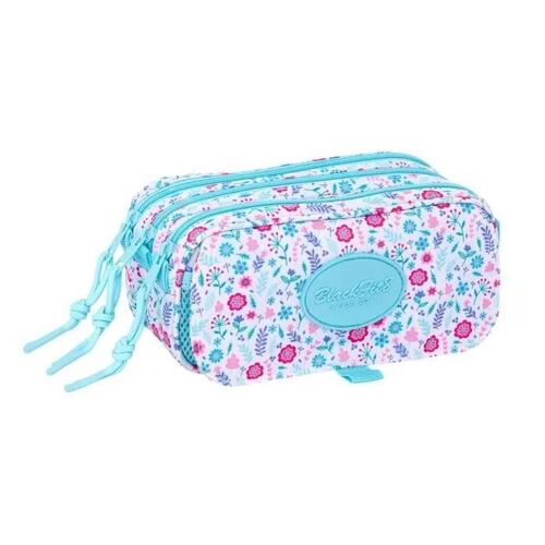 Trousse triple rectangulaire Blackfit8 Cool 21 CM - 3 cpt