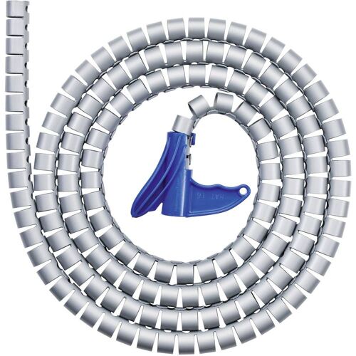 Gaine pour câbles 16 mm (max) HellermannTyton 161-64206 argent 2 m