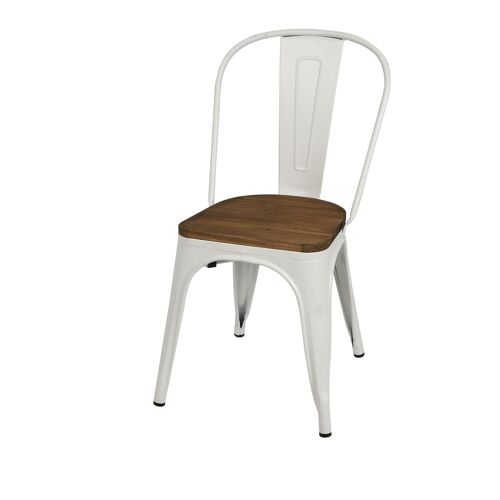 Chaise vintage Liv H84 cm - Blanc