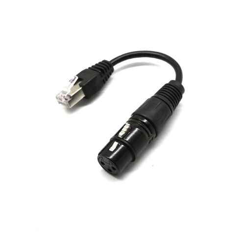 Connecteur réseau XLR 15cm, 3 broches femelle à RJ45 mâle, adaptateur câble convertisseur, série de contrôleurs DMX-CON pour bandes LED RGB