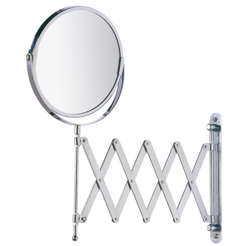 Miroir Mural Grossissant De Salle De Bain Exclusif - Diam. 16 Cm - Argent 