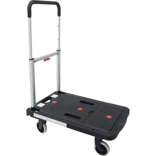 Chariot à plateforme VISO pliable aluminium, plastique Charge max: 130 kg