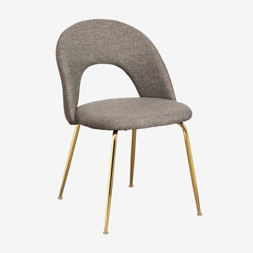 Chaise de salle à manger rembourrée Glorys Doré