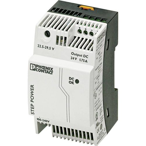 Alimentation rail DIN Phoenix Contact STEP-PS/1AC/24DC/1.75 2868648 24 V/DC 1.9 A 42 W 1 x 1 pc(s)