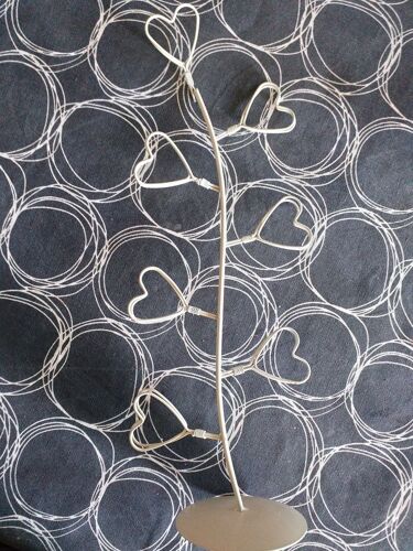 Arbre A Photos En Fer Avec Coeurs 7 Photos. 40 Cm.