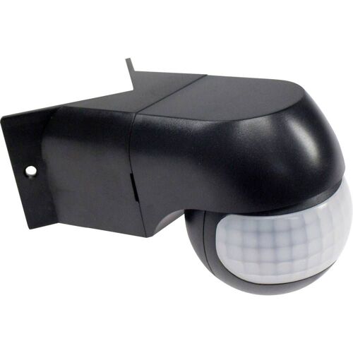 Détecteur de mouvements PIR as - Schwabe 43804 en façade, en saillie 180 ° noir IP44