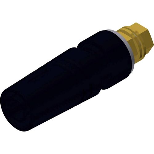 Douille banane de sécurité Ø de la broche: 4 mm SKS Hirschmann SAB 2600 G M4 Au 972357700 noir 1 pc(s)