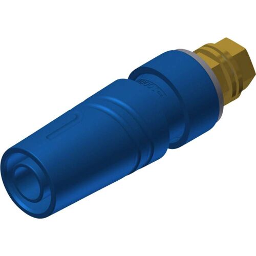 Douille banane de sécurité Ø de la broche: 4 mm SKS Hirschmann SAB 2600 G M4 Au 972357702 bleu 1 pc(s)