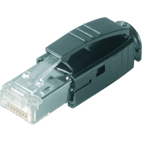 Connecteur de données Weidmüller IE-PS-RJ45-TH-BK 1963590000 mâle, droit 10 pc(s)
