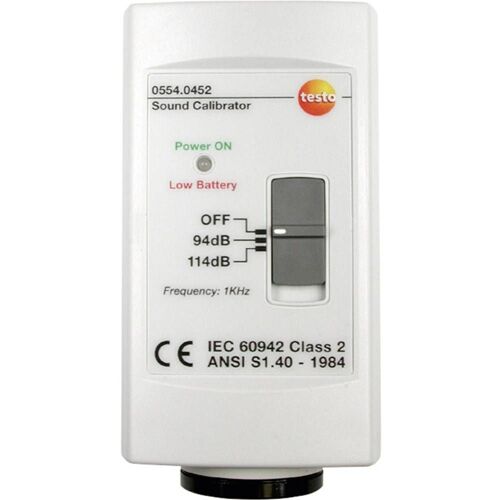 Calibrateur de niveau de pression acoustique testo 0554 0452 Etalonné selon d'usine (sans certificat) 1 pc(s)