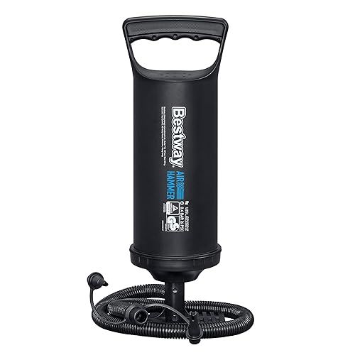 Pompe manuelle - BESTWAY - Air hammer¿ 36 cm - Gonflage et dégonflage - 3 embouts - Compacte