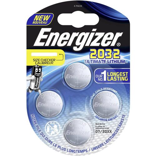 Pile bouton CR 2032 lithium Energizer 235 mAh 3 V 4 pc(s)