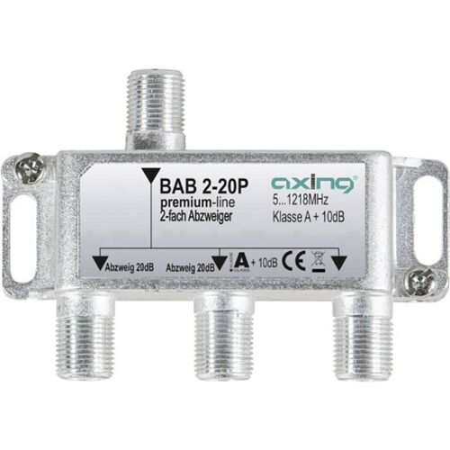 Dérivateur TV câble Axing BAB 2-20P 2x 5 - 1218 MHz