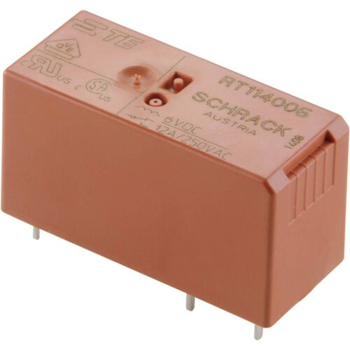 Relais pour circuits imprimés TE Connectivity RT424006 6-1393243-1 6 V/DC 8 A 2 inverseurs (RT) 1 pc(s)