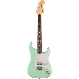 Fender Tom Delonge Stratocaster Rw Surf Green Guitare Électrique Avec Housse Deluxe