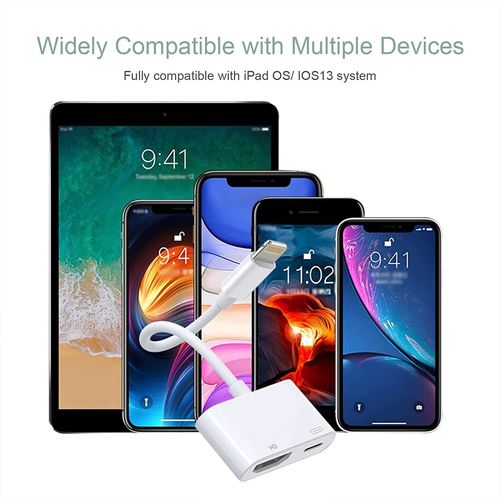 Adaptateur Lightning vers HDMI Premium - Convertisseur d'écran de synchronisation numérique 1080P pour iPhone/iPad