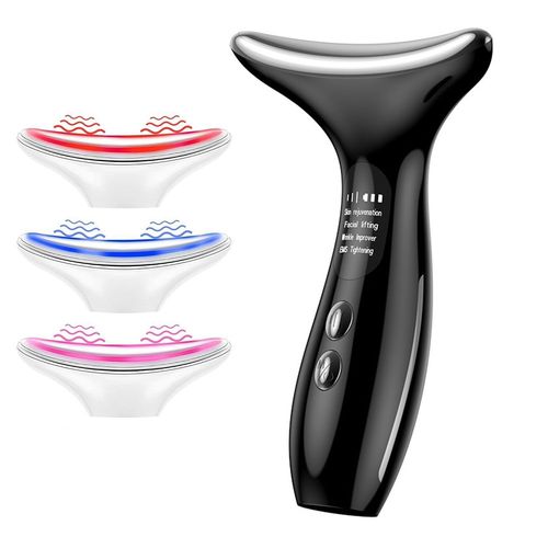 Appareil Professionnel Anti-Âge À Micro-Courant Ems Pour Lifting Du Visage Et Du Cou Avec Luminothérapie Colorée
