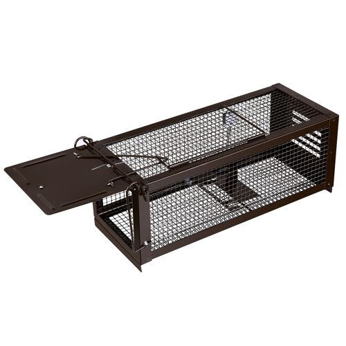 Ratzfatz Piège à Souris Professionnel - Conçu en Allemagne - Piège à Rats de Haute de Gamme pour Attraper Les Souris, Les Rats, Les Mulots et Les Loirs -XXL 32 × 13 × 13cm Noir