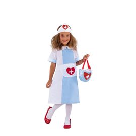 Déguisement D?Infirmière Bleu Et Blanc Pour Fille (Taille 5-6a)