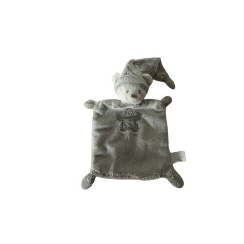 Doudou ours plat gris très bon état Nicotoy Simba Toys