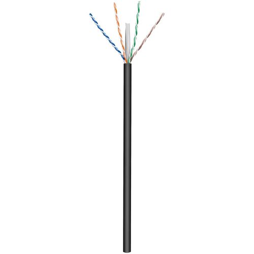 Câble réseau CAT 6 U/UTP Goobay 57293 4 x 2 x 0.25 mm² noir 100 m