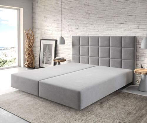 Cadre-de-sommier Dream-Fine Microfibre Gris 180x200