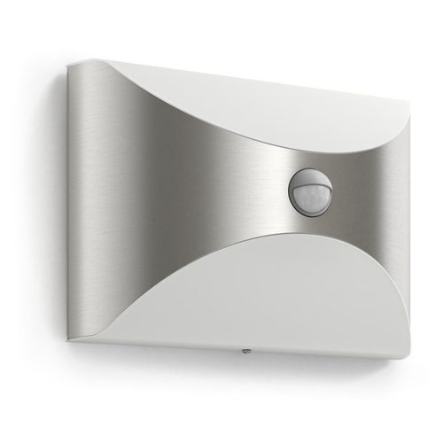 Applique murale LED extérieure avec détecteur de mouvements Philips Lighting Herb 172994716 LED intégrée acier inoxydab