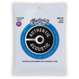 Martin Ma175 - Jeu De Cordes Guitare Acoustique - Authentic - Custom Light 11-52
