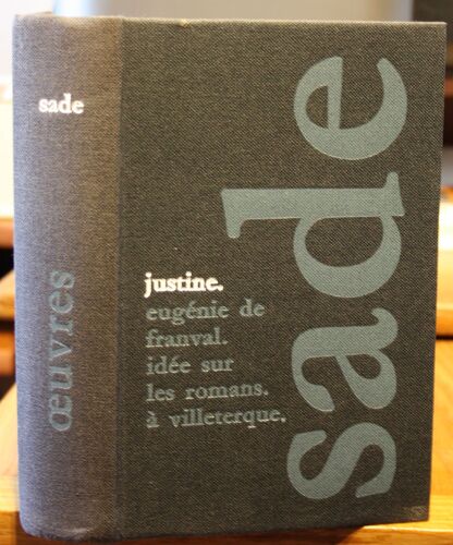 Sade Oeuvres Le Club Français Du Livre 1961 Introduction Pauvert Tres Bon Etat