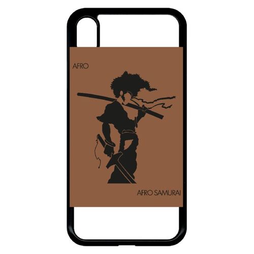 Coque iphone xr - afro afro samurai - noir
