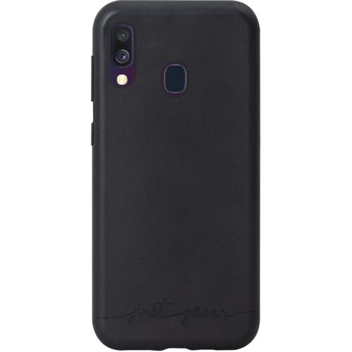 Just Green - Coque De Protection Pour Téléphone Portable - Matériau Végétal 100% Biodégradable Et Compostable - Noir - Pour Samsung Galaxy A40