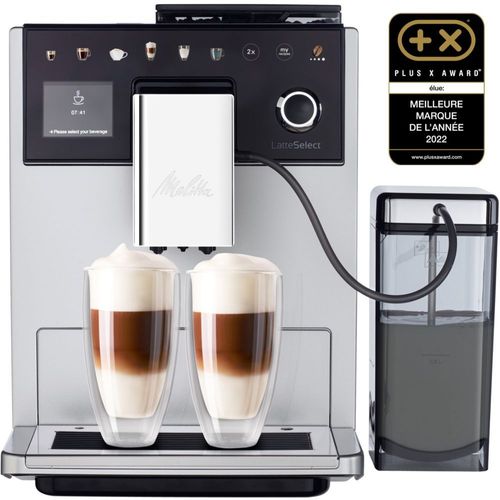 Expresso Broyeur Melitta F630-201 LATTE SELECT ARGENT