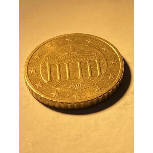 Pièce 50 Cent Euro Allemagne 2002 Atelier D, Tb Etat.