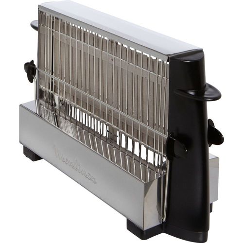 Moulinex A 154 Noir - Grille-pain - 4 tranche - 2 Emplacements - noir/inox