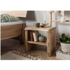 Table De Nuit 45x40 Acacia Laqué Bois Naturel Pure Acacia 310