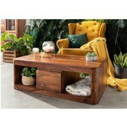 Table Basse 118x65 Palissandre Ciré Noisette Toronto 252