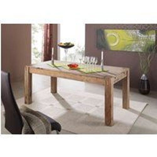 Table À Manger Extensible 140-220x90 Palissandre Huilé Gris Taupe Nature Grey 303