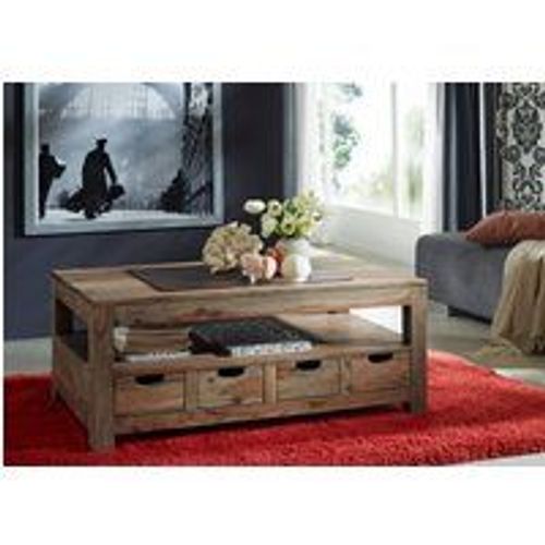 Table Basse 120x70 Palissandre Huilé Gris Taupe Nature Grey 33