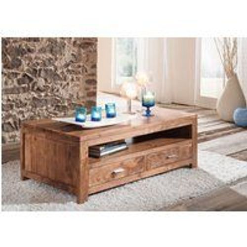 Table Basse 110x60 Acacia Laqué Golden Honey Shaman 74