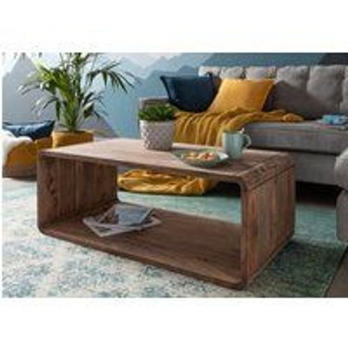 Table Basse 100x50 Palissandre Huilé Brun Lounge Collection 03