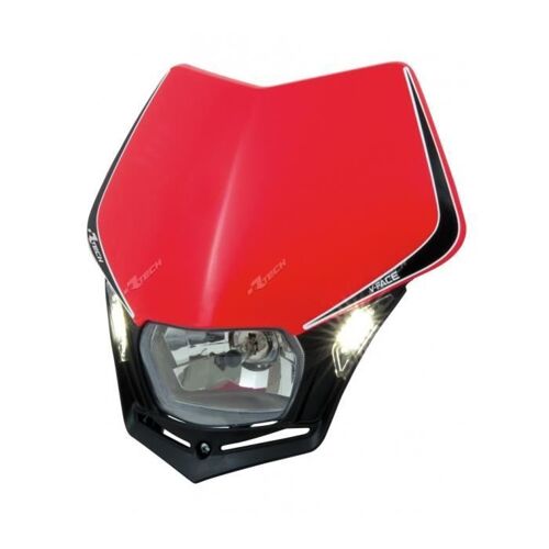 Plaque Phare Racetech V-Face Led Rouge Rouge