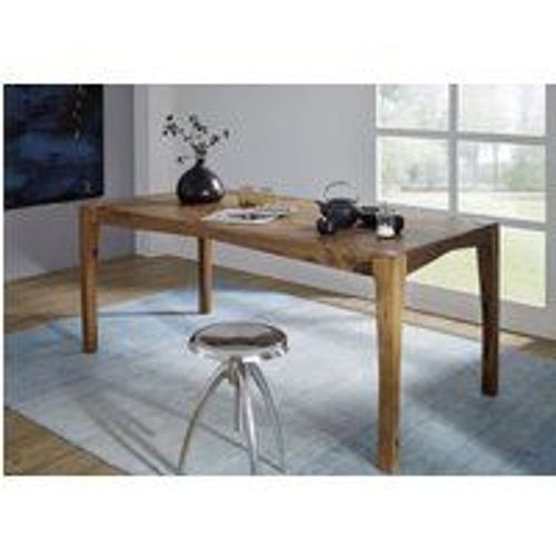 Table À Manger 160x85 Palissandre Laqué Marron Ancona 0102