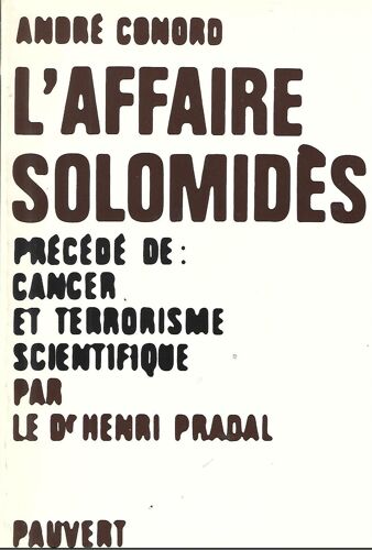 L'affaire Solomidès - Pauvert