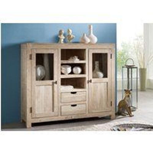 Buffet 140x40 Acacia Blanchi Blanc Nature White 63