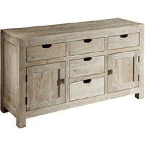 Buffet 140x42 Acacia Blanchi Blanc Nature White 80