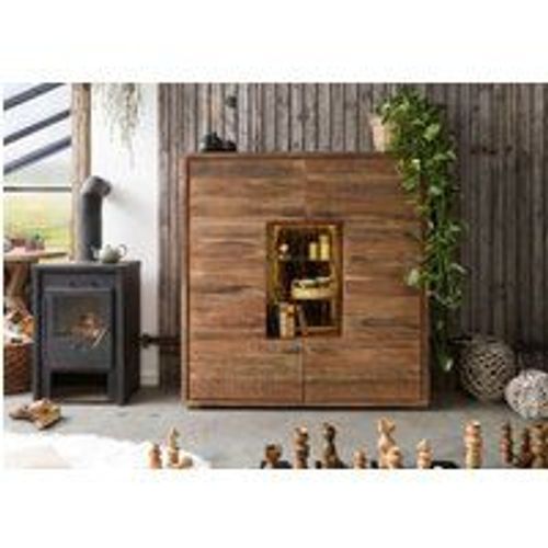 Buffet 145x40 Acacia Laqué Bois Naturel Bark 107